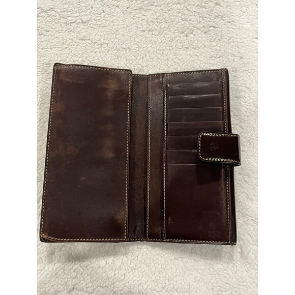Gucci Long Wallet GG Canvas Brown Leather Patent Leather with Box Authenticated - Picture 6 of 12